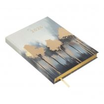 Щоденник датований поліграфічний FILLING   2026 , A5, золотий Buromax BM.2162-23