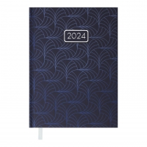 Щоденник датований 2024 VELVET, A5, синій Buromax BM.2163-02