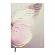 Щоденник датований поліграфічний SPOLETO   2026 , A5, рожевий Buromax BM.2168-10