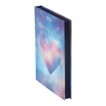 Дневник датированный полиграфический ROMANTIC 2026, A5, бирюзовый Buromax BM.2170-06