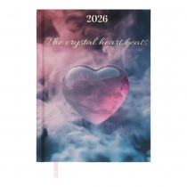 Дневник датированный полиграфический ROMANTIC 2026, A5, аквамарин Buromax BM.2170-17