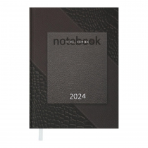 Дневник датированный 2024 HIDE, A5, коричневый Buromax BM.2173-25