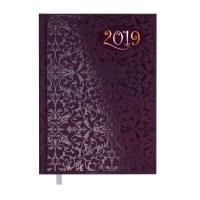 Ежедневник датированный 2019 VINTAGE, A5, 336 стр., фиолетовый Buromax