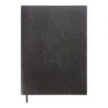 Дневник датированный 2024 IDEAL, A5, черный, штуч. кожа Buromax BM.2175-01