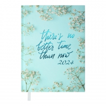 Дневник датированный 2024 PRETTY, A5, голубой Buromax BM.2184-14