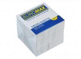 Блок белой бумаги для заметок 90х90х90мм., не скл. Buromax BM.2219