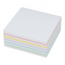 Блок паперу для нотаток ЛЮКС "Веселка" PASTEL, 90х90х40мм, склеєний Buromax BM.2246