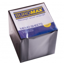 Бокс з білим папером 90х90х90мм., чорний Buromax BM.2290-01