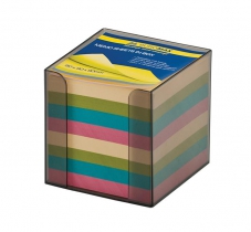 Бокс з кольоровим папером 90х90х90мм., димч. Buromax BM.2291-02