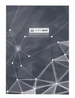 Книга обліку "Піраміди" 96 арк/кліт.оф.(тв. лам. обл), А4, сірий Buromax