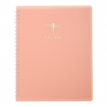 Книжка для записів FAVOURITE, PASTEL, В5, 80 арк., клітинка, пласт. обкладинка, рожевий Buromax BM.24252150-10