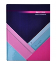 Книга учета "MODEST" 144л.кл.оф.(тв. лам. обл), А4, т.-синий Buromax BM.24419102-03