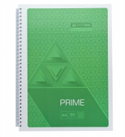 Тетрадь на пружине PRIME А4, 96л., клетка, в картонной обложке, салатовый Buromax BM.24451101-15