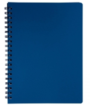 Книжка записна на пружині "STATUS" А4, 80арк.,кліт., пластик.обкліт.,маренго Buromax BM.24452153-53