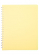 Зошит для нотаток SUMMER TIME,, В5, 96 аркушів, клітинка, пласт.обкладинка, св.-жовтий/лаймовий Buromax BM.2466-56