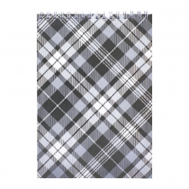 Блокнот на пружині зверху, SHOTLANDKA, А5, 48 аркушів, клітинка, сірий Buromax BM.2470-09