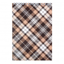 Блокнот на пружині зверху, SHOTLANDKA, А5, 48 аркушів, клітинка, коричневый Buromax BM.2470-18