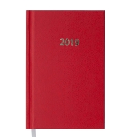 Ежедневник датированный 2019 STRONG, A6, 336 стр., красный Buromax
