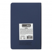 Щоденник датований 2026 STEEL, A6, синій, штуч. шкіра Buromax BM.2517-02