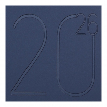 Щоденник датований 2026 STEEL, A6, синій, штуч. шкіра Buromax BM.2517-02