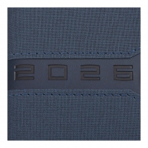 Щоденник датований 2026 NAVIGATOR, A6, синій, штуч. шкіра/поролон Buromax BM.2520-02