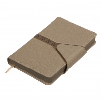 Щоденник датований 2026 NAVIGATOR, A6, світло-коричневий, штуч. шкіра/поролон Buromax BM.2520-18