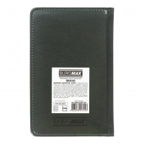 Щоденник датований 2026 BRAVO, A6, зелений, штуч. шкіра/поролон Buromax BM.2523-04