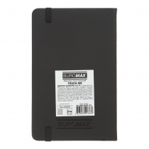 Щоденник датований 2026 TOUCH ME, A6, чорний, штуч. шкіра Buromax BM.2525-01