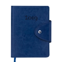 Ежедневник датированный 2019 BUSINESS, A6, 336 стр., синий Buromax