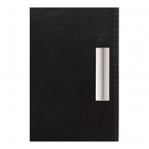 Щоденник датований 2026 SALERNO, A6, чорний, штуч. шкіра Buromax BM.2530-01