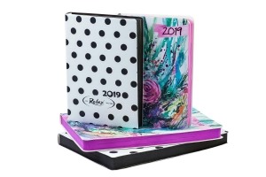 Ежедневник датованый 2019 RELAX, A6, 336 стр., белый Buromax
