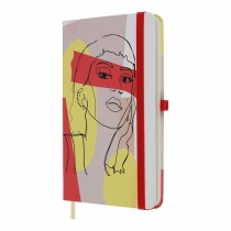 Книжка записная LADY, на резинке, 136х207мм, 96 л., клит., офсет крем., тв.лам.обкл., капучиновая Buromax BM.255106-32