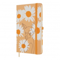 Книжка записная NATURE, на резинке, 136х207мм, 96 л., клет., офсет крем., тв.лам.обкл., песочная Buromax BM.255108-22