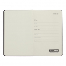 Книжка записна TRENDY, на гумці, 136х207мм, 96 арк., кліт., офсет крем., тв.лам.обкл., малинова Buromax BM.255111-29