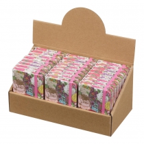 Книжка записная ROSE, на резинке, А7, 80 л., клетка., офсет крем., тв.лам.обл., розовая Buromax BM.257103-10