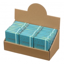 Книжка записная GRADIENT, на резинке, А7, 80 л., клетка., офсет крем., тв.лам.обл., синяя Buromax BM.257104-02