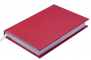 Щоденник недатований PERLA, A6, 288 арк., червоний Buromax BM.2606-05