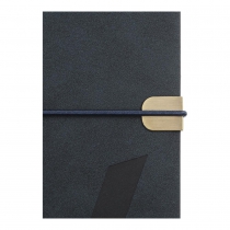 Еженедельник датирован 2026 BEST, A5, синий, штуч. кожа Buromax BM.2704-02