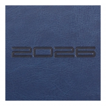 Щотижневик датований 2026 IDEAL, A5, синій, штуч. шкіра Buromax BM.2707-02