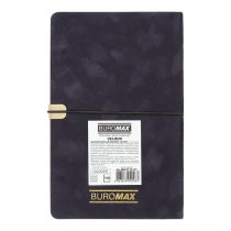 Щотижневик датований 2026 VELOUR, A5, чорний, штуч. шкіра Buromax BM.2710-01
