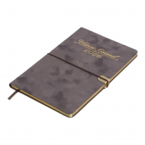 Щотижневик датований 2026 VELOUR, A5, сірий, штуч.шкіра Buromax BM.2710-09