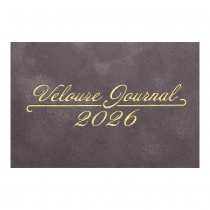 Щотижневик датований 2026 VELOUR, A5, сірий, штуч.шкіра Buromax BM.2710-09