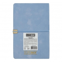 Щотижневик датований 2026 VELOUR, A5, блакитний, штуч.шкіра Buromax BM.2710-14