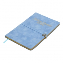 Щотижневик датований 2026 VELOUR, A5, блакитний, штуч.шкіра Buromax BM.2710-14