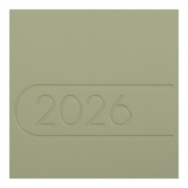 Щотижневик датований 2026 LIGHT MORANDI, A5, оливковий, штуч.шкіра Buromax BM.2712-36