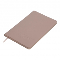 Щотижневик датований 2026 LIGHT MORANDI, A5, какао, штуч.шкіра Buromax BM.2712-40