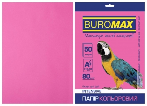 Папір кольоровий А4, 80г/м2, INTENSIV, малиновий, 50л. Buromax BM.2721350-29