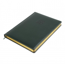 Дневник датированный 2024 BRAVO, A4, зелёный, штуч. кожа/поролон Buromax BM.2740-04