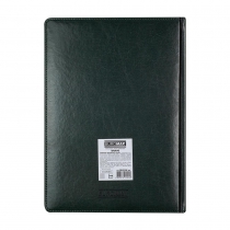 Щоденник датований 2026 BRAVO, A4, зелений, штуч. шкіра/поролон Buromax BM.2740-04