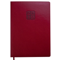 Ежедневник датированный 2019 BRAVO(Soft), A4, 336 стр., красный Buromax